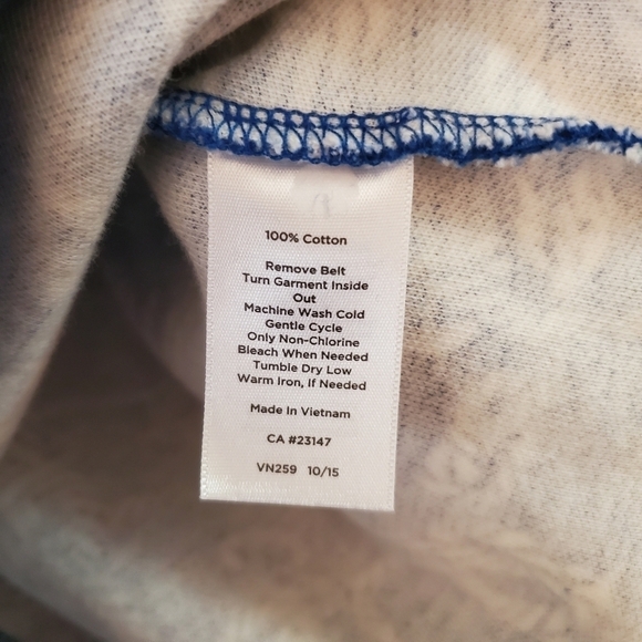 Talbots Medium Petites Nautical Rope Dress Blue Short sleeve Back zip - Picture 12 of 12